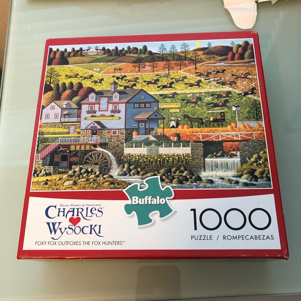 Buffalo Puzzle 1000- “Foxy Fox Outfoxes the Fox “